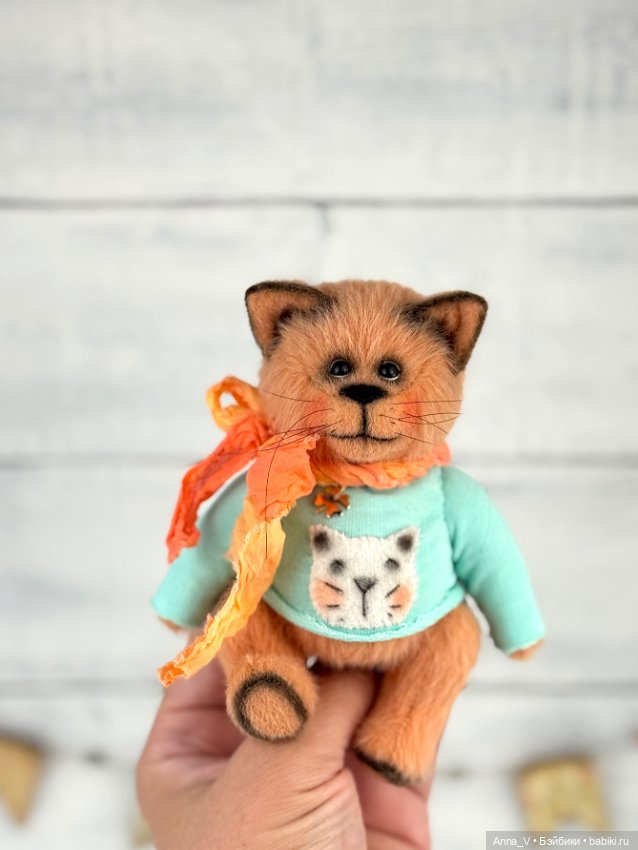 Тедди котик — Авторские мишки Тедди и друзья: фото (фото 2)