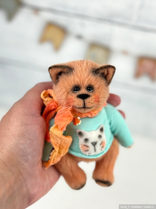 Тедди котик — Авторские мишки Тедди и друзья: фото