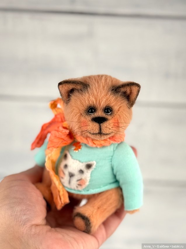 Тедди котик — Авторские мишки Тедди и друзья: фото (фото 4)