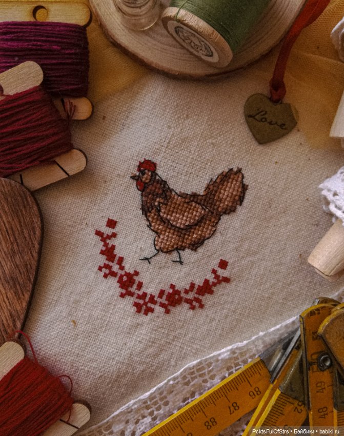 Что- то на деревенском) — Вышивка крестиком
