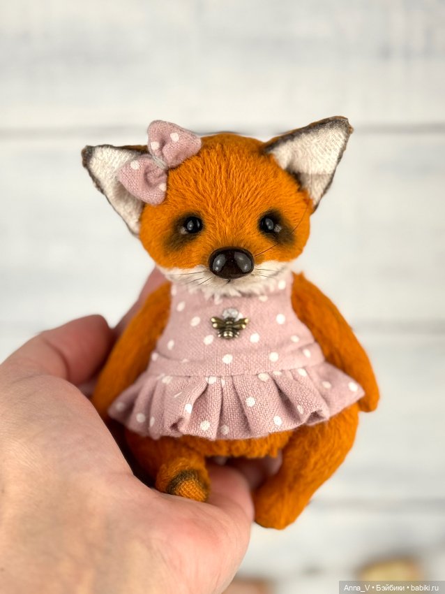 Тедди лисичка — Авторские мишки Тедди и друзья: фото (фото 3)