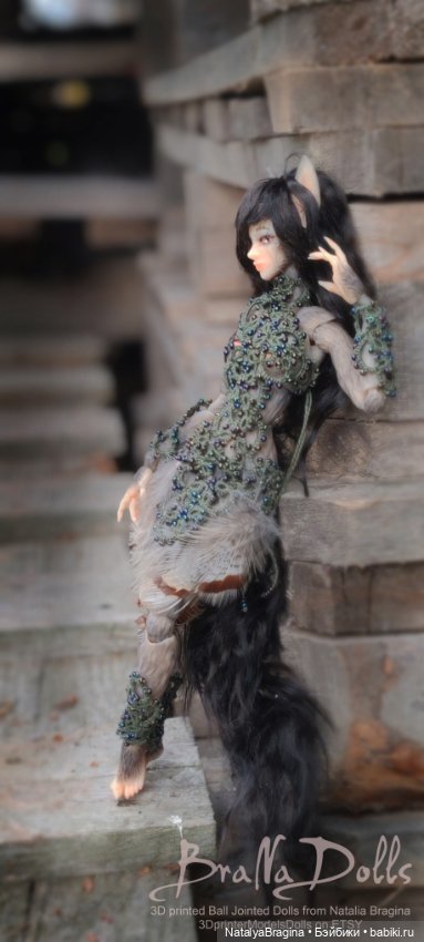 Бурая Лиса Оборотень — Авторские шарнирные куклы своими руками: лепка (фото 9)