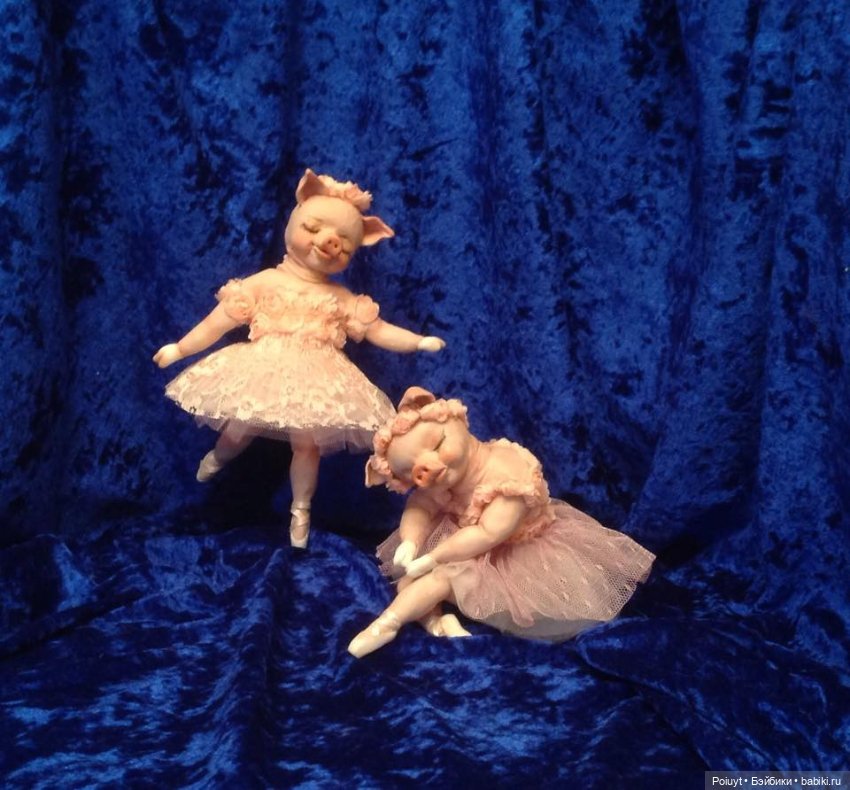 Свинки, они такие свинки — Лепка авторских игрушек и папье (фото 3)