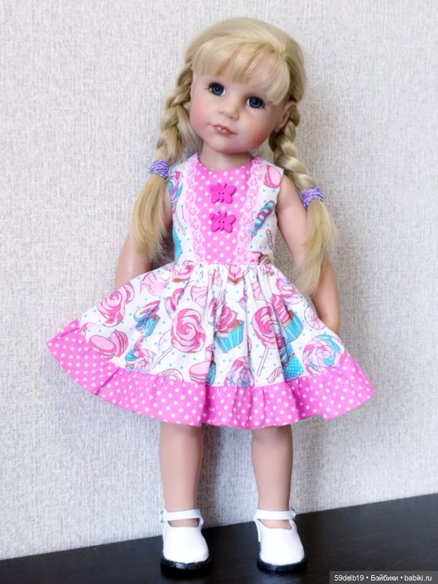 Новое летнее платьеце👗 для Ханночки готц 50 см (фото 3)