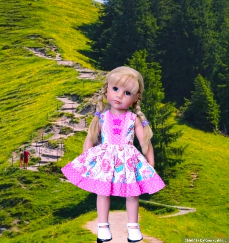 Новое летнее платьеце👗 для Ханночки готц 50 см