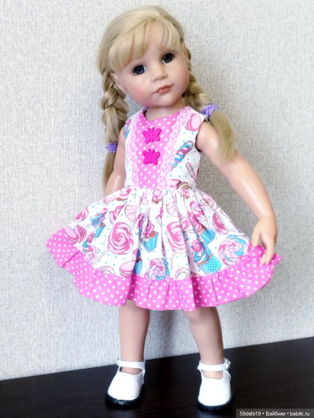 Новое летнее платьеце👗 для Ханночки готц 50 см