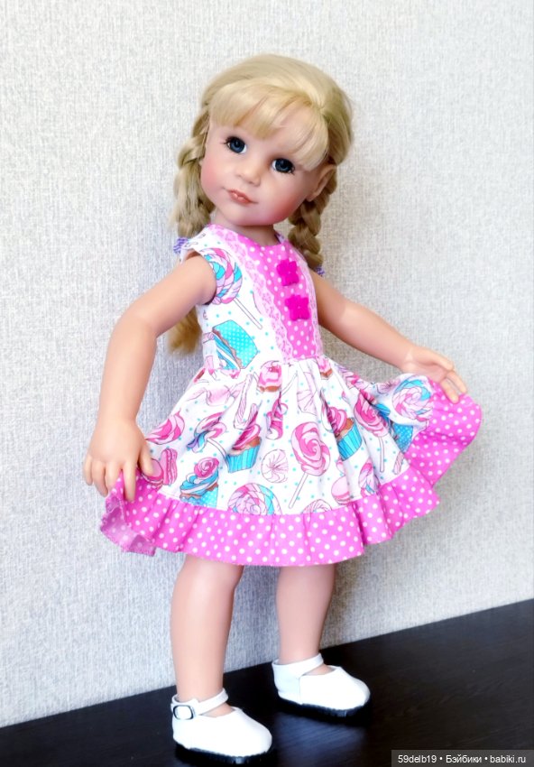 Новое летнее платьеце👗 для Ханночки готц 50 см (фото 4)