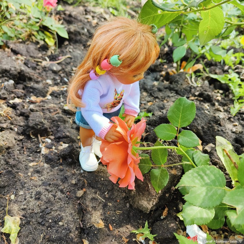 Эмили и розочки ( кукла Габриэль Мюллер) (фото 7)