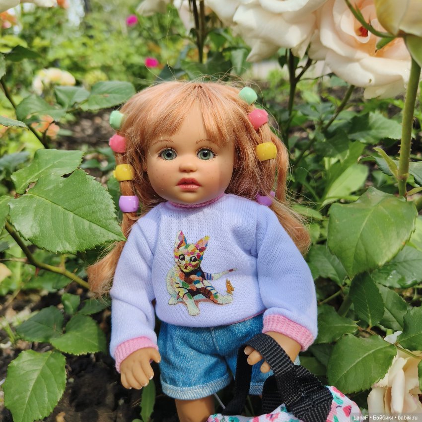 Эмили и розочки ( кукла Габриэль Мюллер) (фото 6)