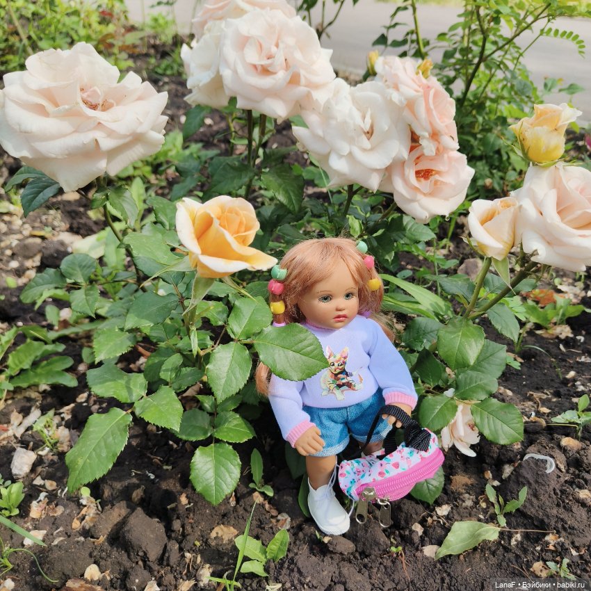 Эмили и розочки ( кукла Габриэль Мюллер)