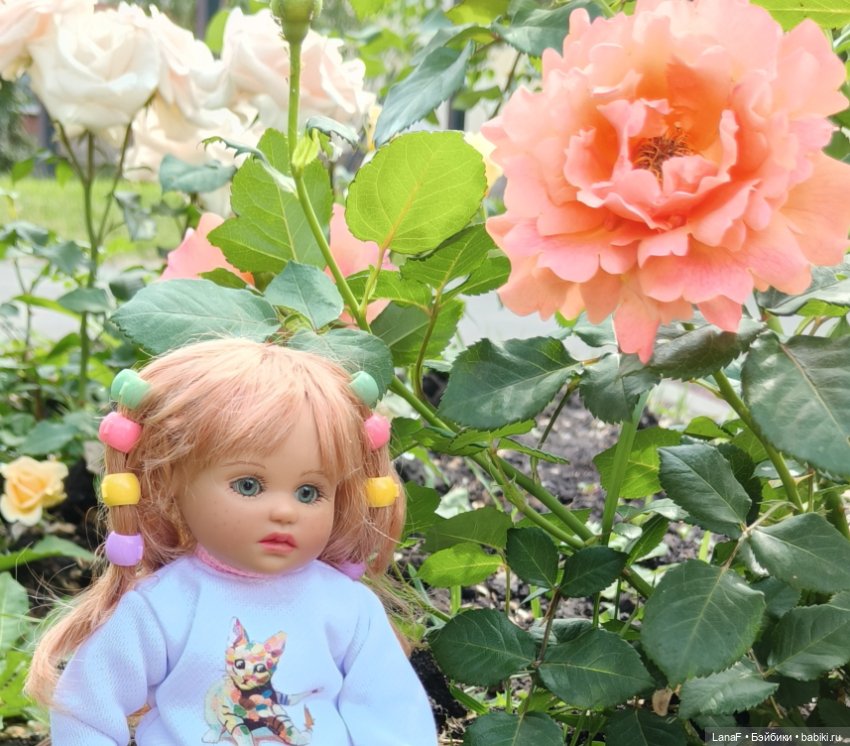 Эмили и розочки ( кукла Габриэль Мюллер) (фото 2)