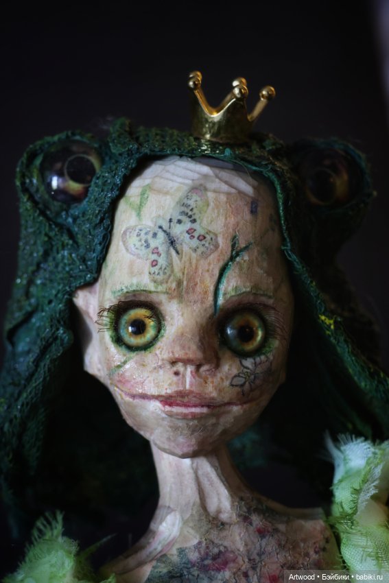 Царевна -лягушка — Авторские куклы из дерева (фото 4)