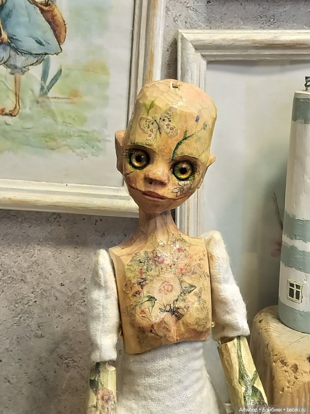 Царевна -лягушка — Авторские куклы из дерева (фото 5)