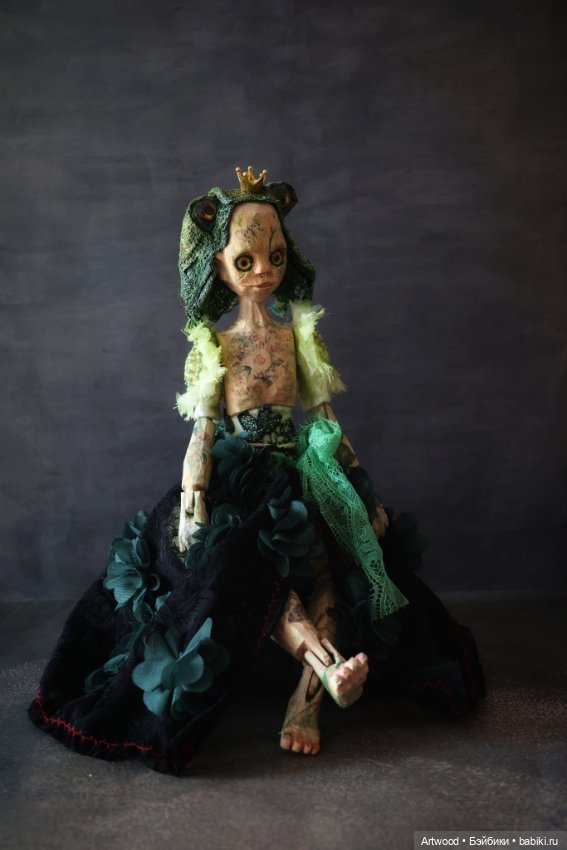 Царевна -лягушка — Авторские куклы из дерева (фото 2)