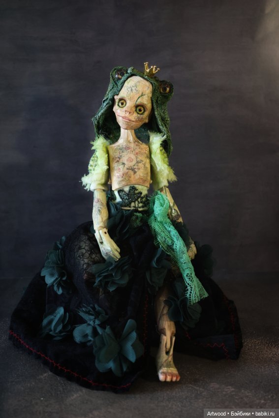 Царевна -лягушка — Авторские куклы из дерева (фото 3)