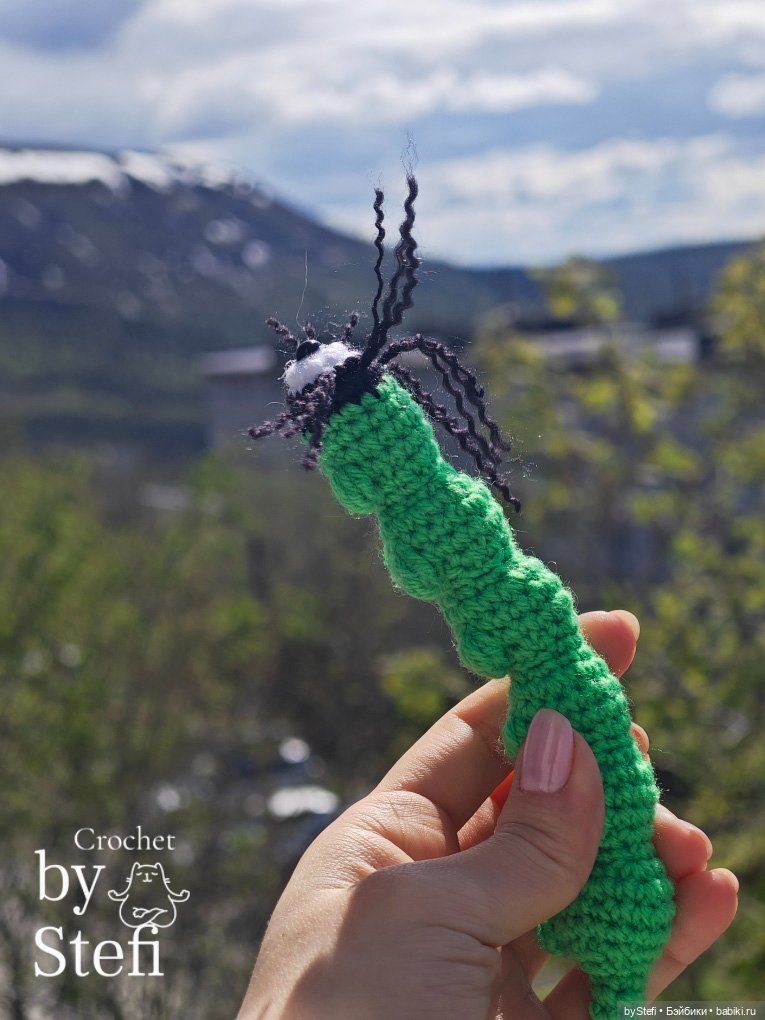 Гусеница Бакся — Вязаные игрушки и амигуруми: крючком (фото 10)
