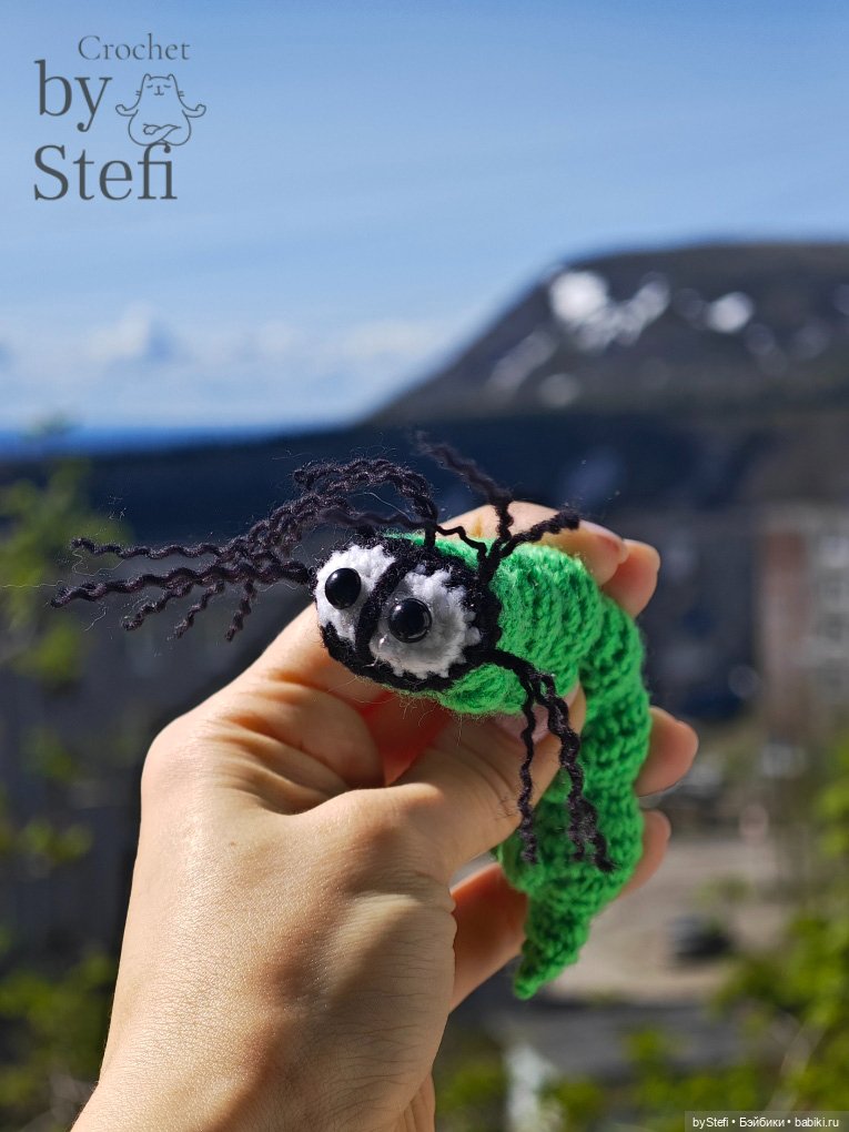 Гусеница Бакся — Вязаные игрушки и амигуруми: крючком (фото 3)