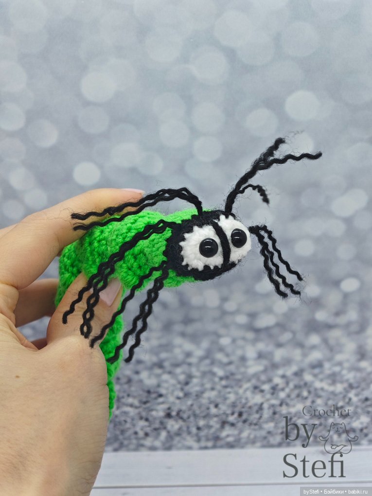 Гусеница Бакся — Вязаные игрушки и амигуруми: крючком