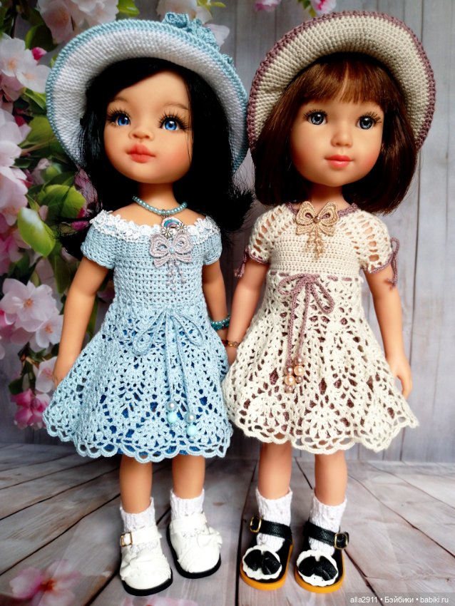 Три наряда по одной схеме для любимых кукол