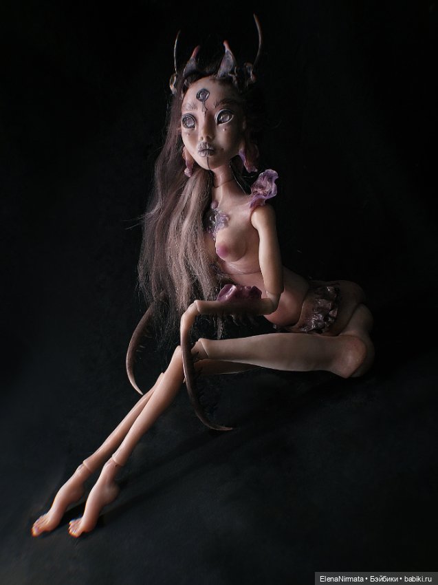 Богомолиха готова!) — Авторские шарнирные куклы своими руками: лепка (фото 3)