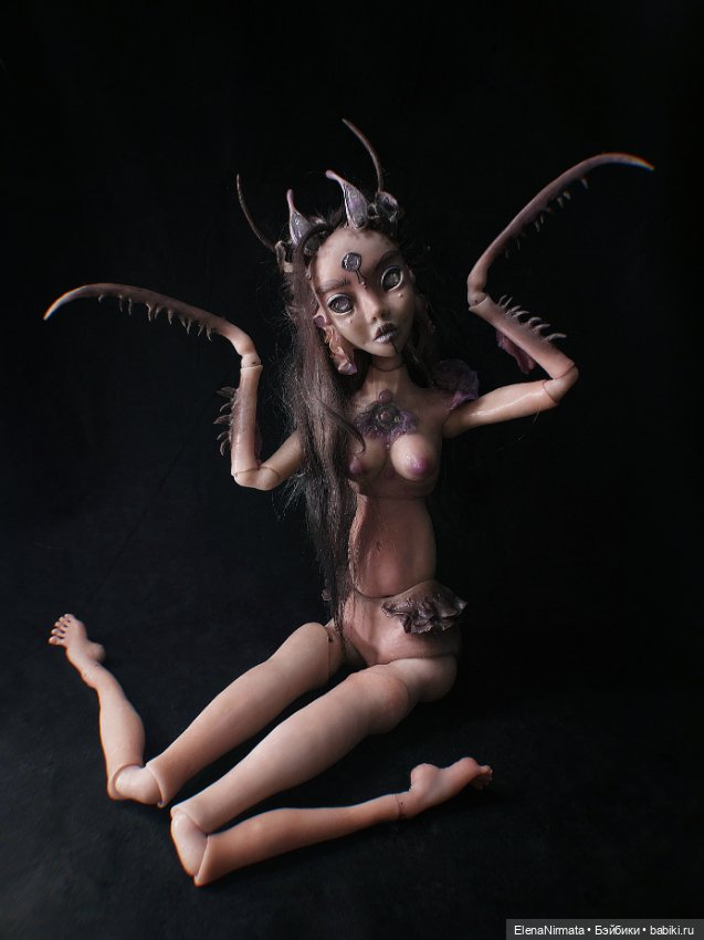 Богомолиха готова!) — Авторские шарнирные куклы своими руками: лепка