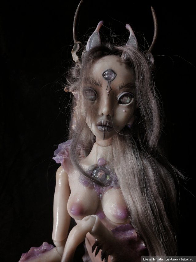 Богомолиха готова!) — Авторские шарнирные куклы своими руками: лепка (фото 5)