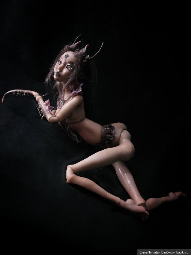 Богомолиха готова!) — Авторские шарнирные куклы своими руками: лепка (фото 4)