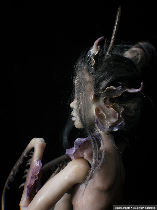 Богомолиха готова!) — Авторские шарнирные куклы своими руками: лепка (фото 10)