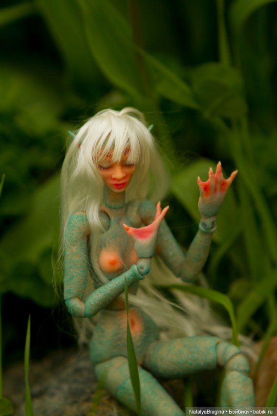 Русалка — Авторские шарнирные куклы своими руками: лепка (фото 8)