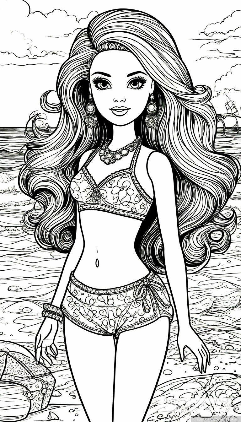 Раскраска в стиле Барби (нейросеть) 💝 (фото 3)