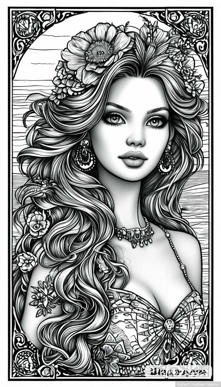 Раскраска в стиле Барби (нейросеть) 💝 (фото 8)