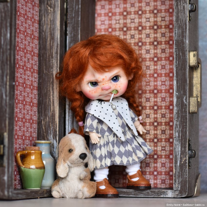 Джинни и щеночек — Домашние фото авторских игрушек: Тедди (фото 2)