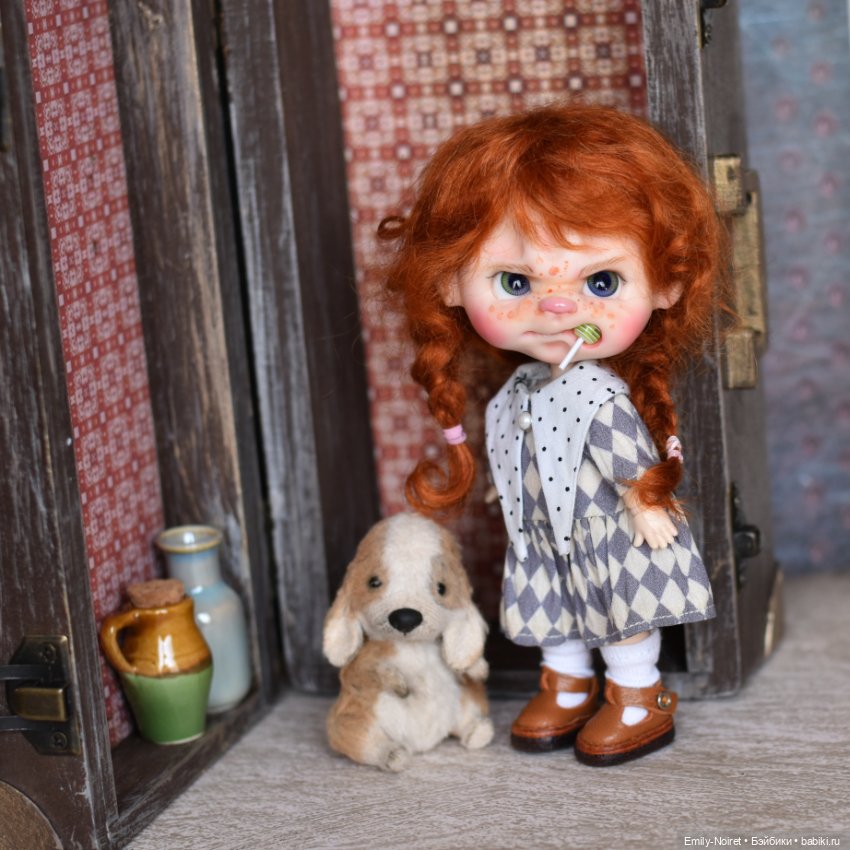 Джинни и щеночек — Домашние фото авторских игрушек: Тедди (фото 3)