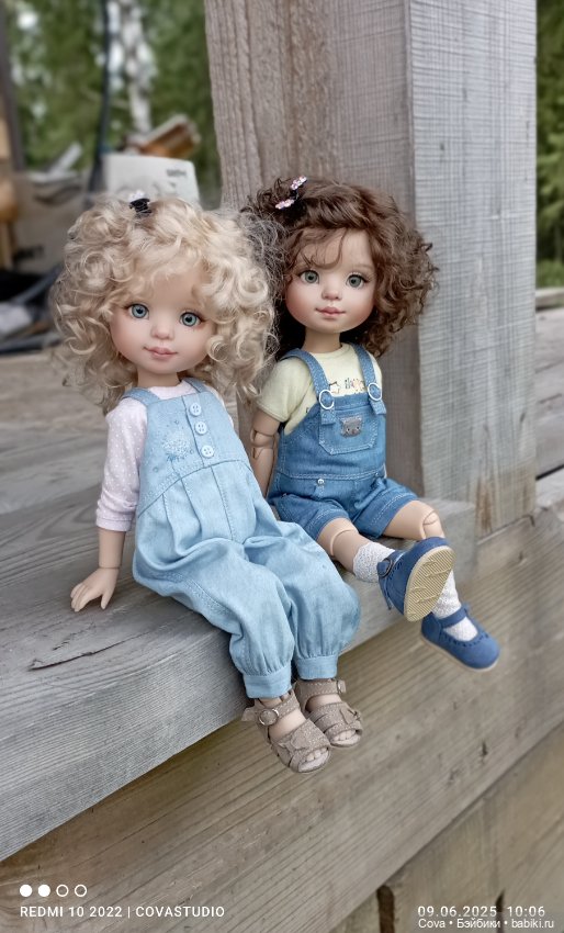 Две сестрички — Авторские шарнирные куклы своими руками: лепка