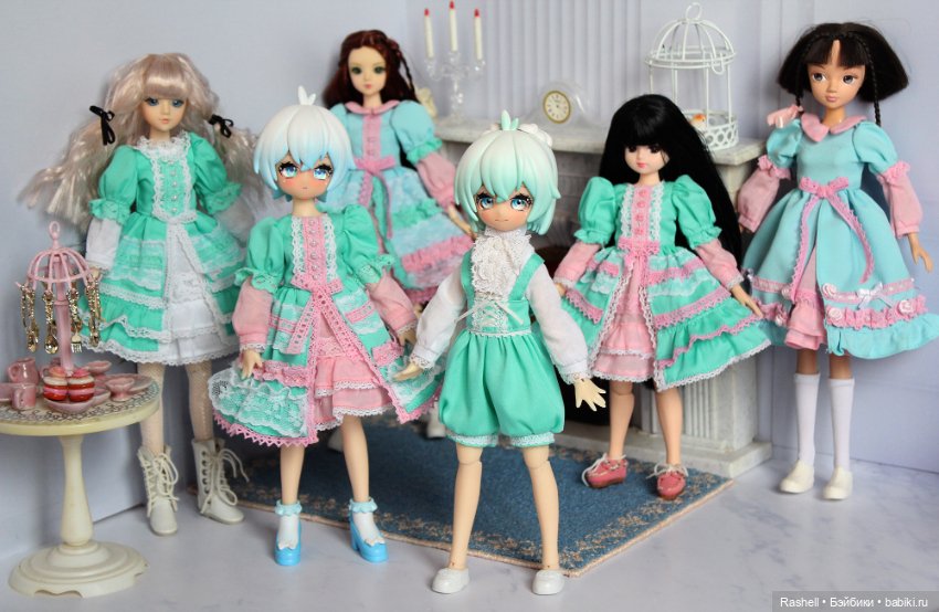 Коллекция "Мятный заяц" — Одежда и обувь для кукол своими руками: фото