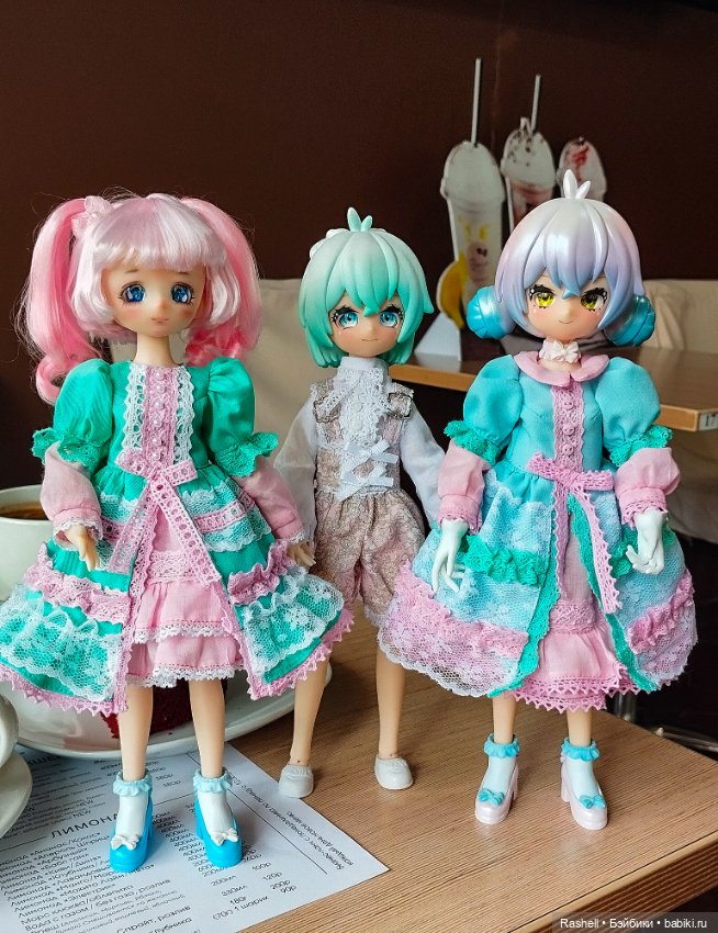 Коллекция "Мятный заяц" — Одежда и обувь для кукол своими руками: фото