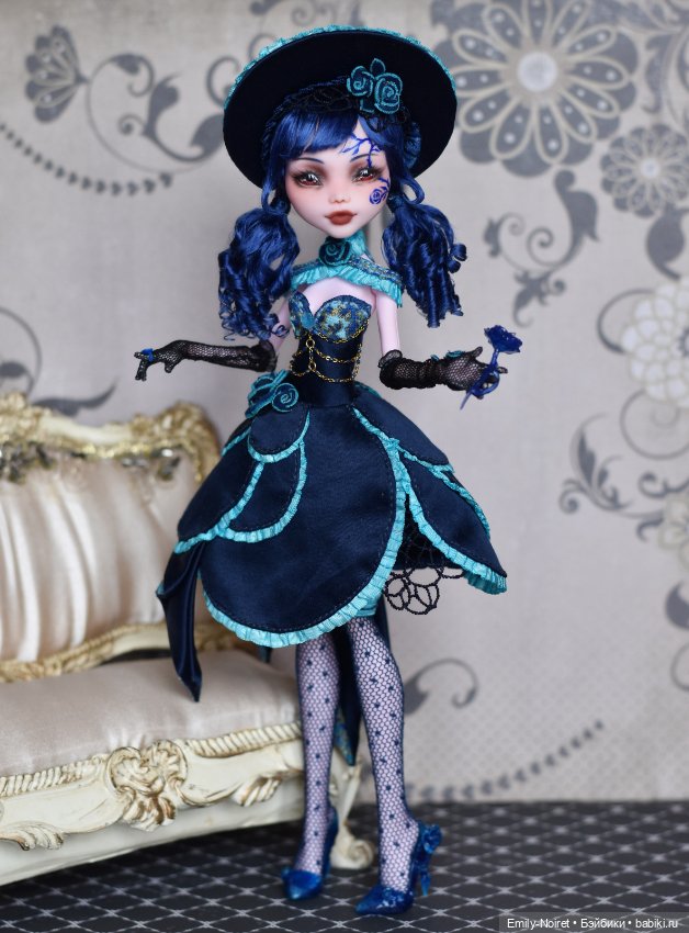 Синяя роза мечты — ООАК Monster High и Ever After High: репейнт (фото 4)