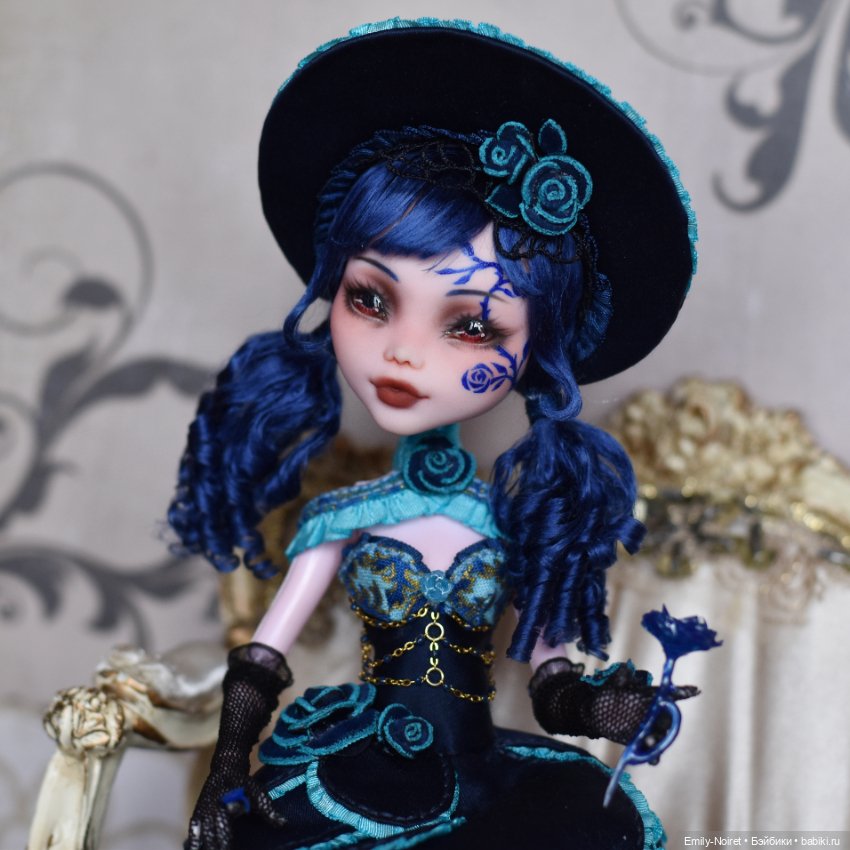 Синяя роза мечты — ООАК Monster High и Ever After High: репейнт (фото 2)