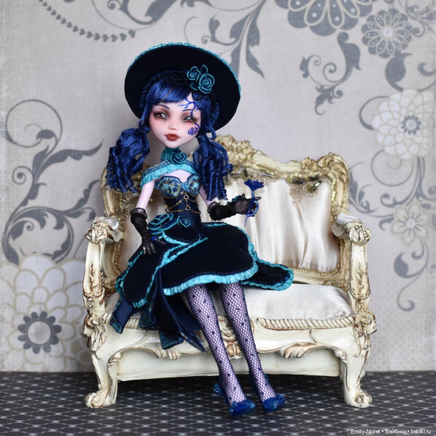 Синяя роза мечты — ООАК Monster High и Ever After High: репейнт