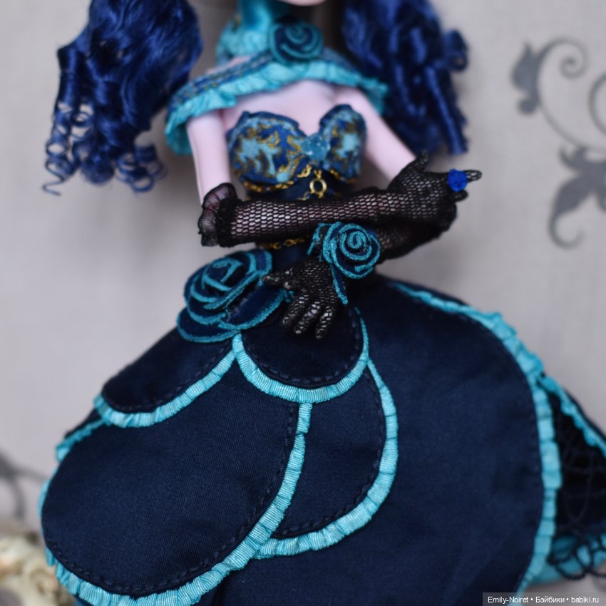 Синяя роза мечты — ООАК Monster High и Ever After High: репейнт (фото 9)