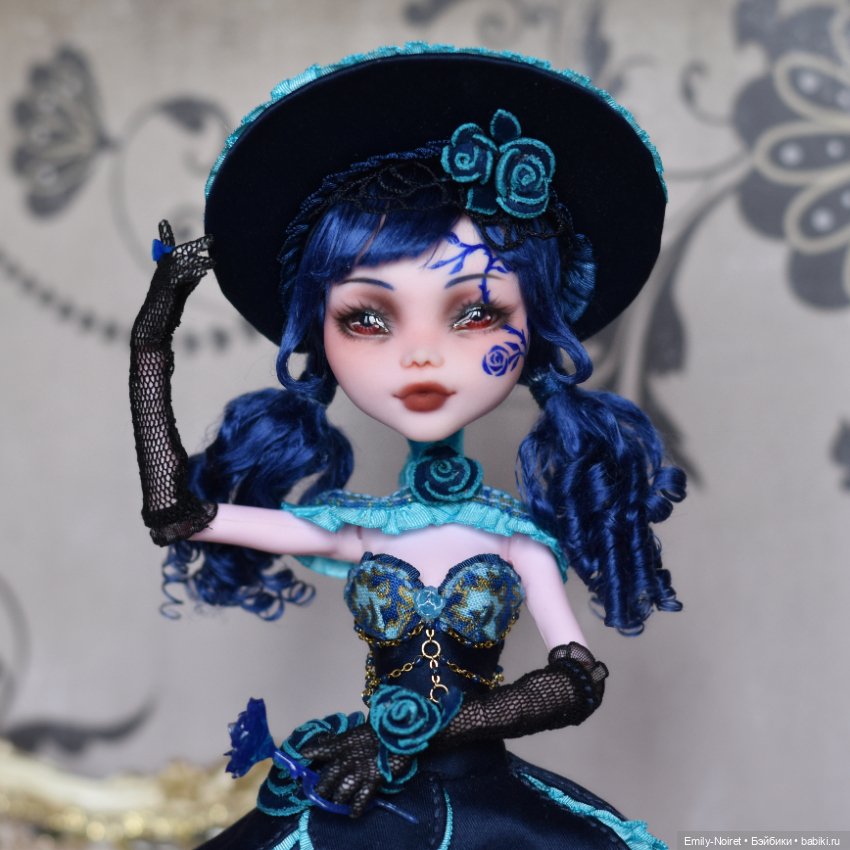 Синяя роза мечты — ООАК Monster High и Ever After High: репейнт (фото 7)