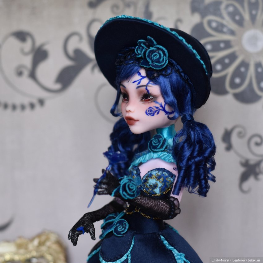 Синяя роза мечты — ООАК Monster High и Ever After High: репейнт (фото 6)
