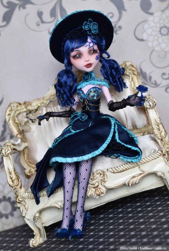 Синяя роза мечты — ООАК Monster High и Ever After High: репейнт (фото 3)