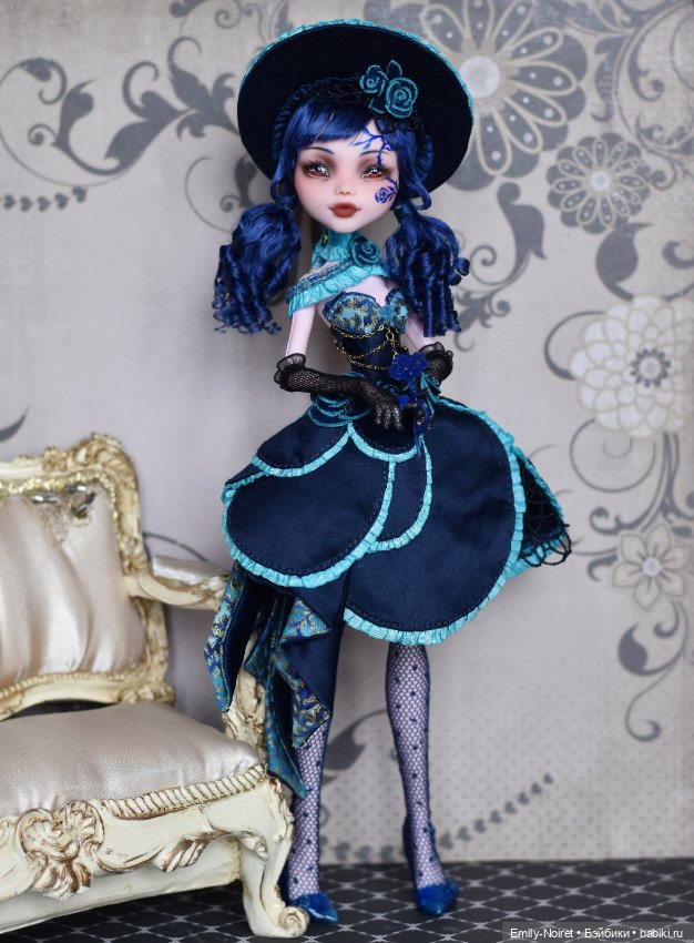 Синяя роза мечты — ООАК Monster High и Ever After High: репейнт (фото 5)