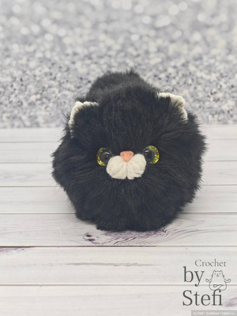 Чёрненький котофей — Вязаные игрушки и амигуруми: крючком (фото 3)