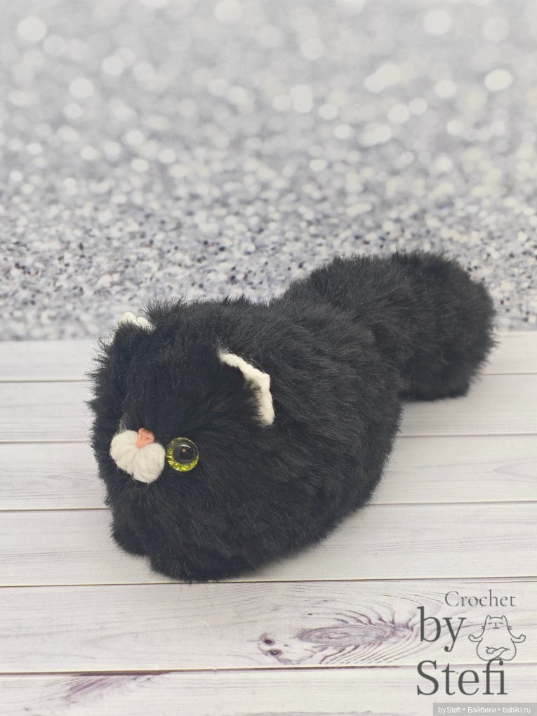 Чёрненький котофей — Вязаные игрушки и амигуруми: крючком