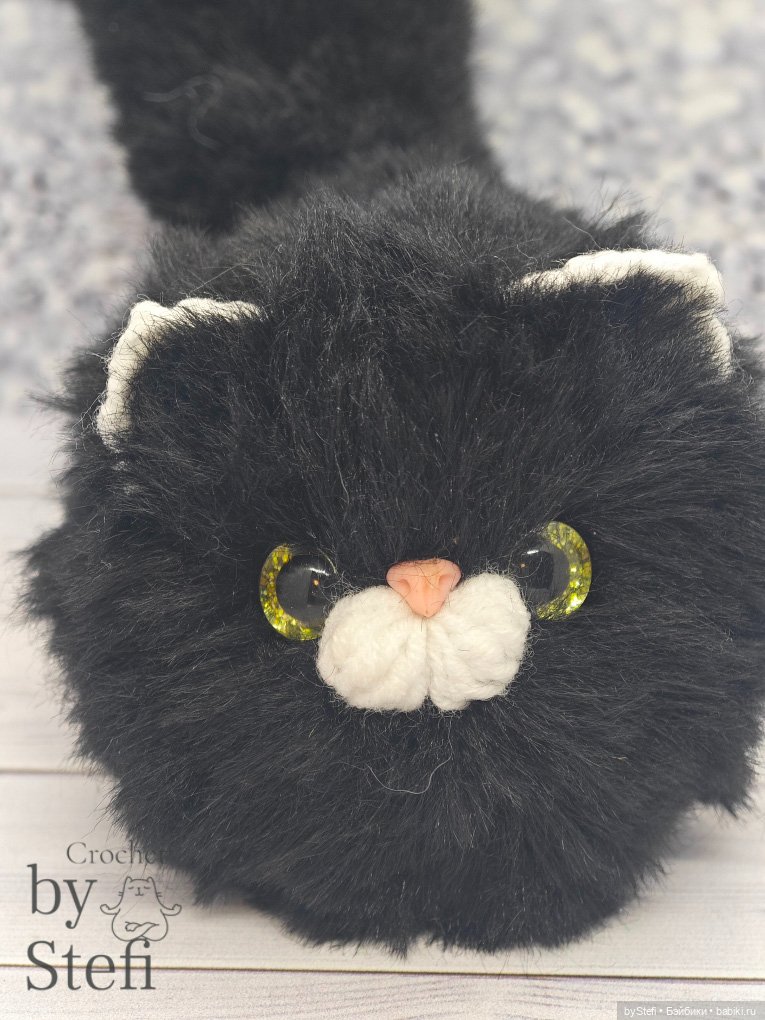 Чёрненький котофей — Вязаные игрушки и амигуруми: крючком
