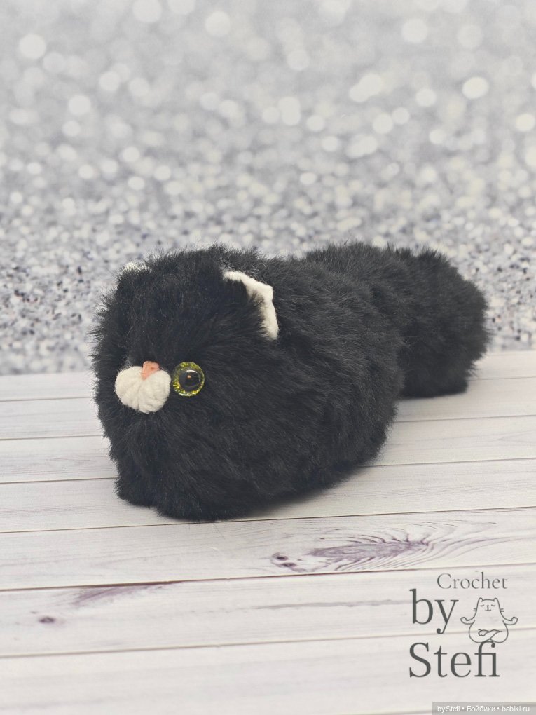 Чёрненький котофей — Вязаные игрушки и амигуруми: крючком (фото 2)