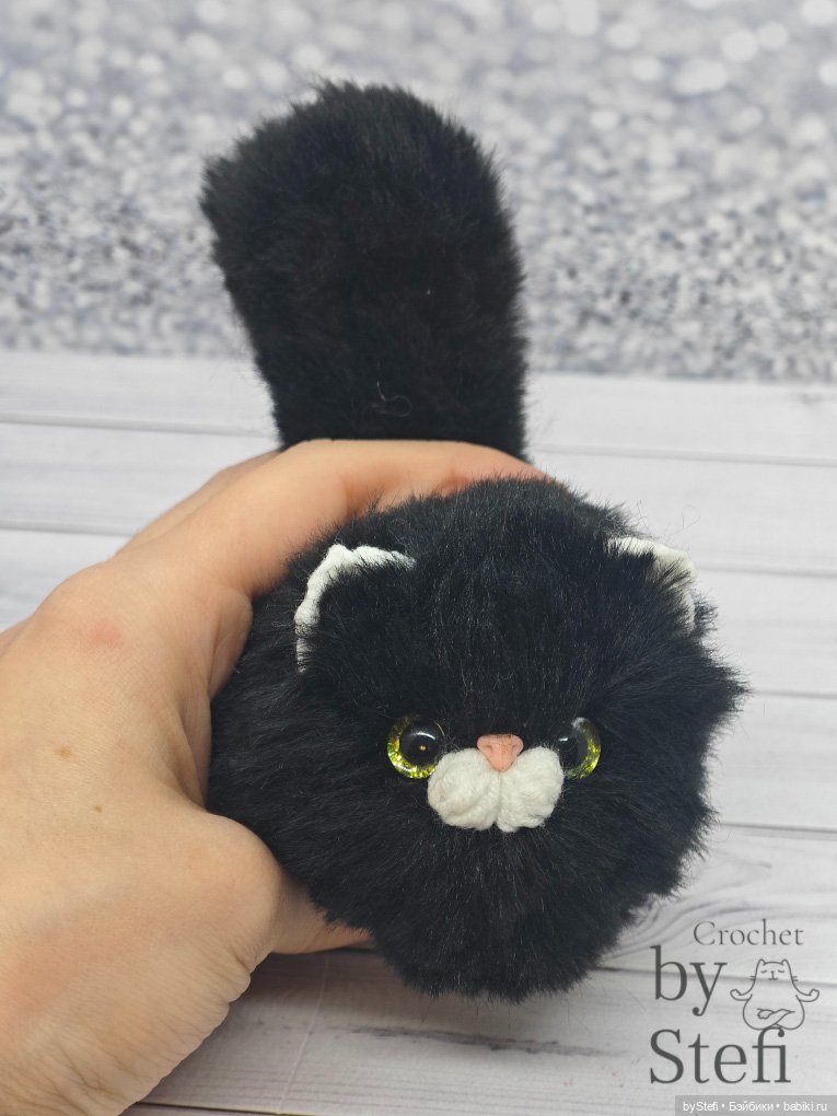 Чёрненький котофей — Вязаные игрушки и амигуруми: крючком (фото 10)
