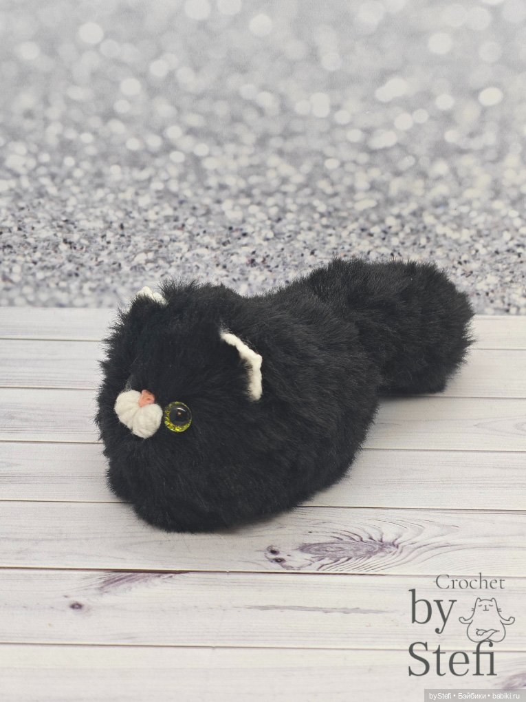 Чёрненький котофей — Вязаные игрушки и амигуруми: крючком (фото 8)